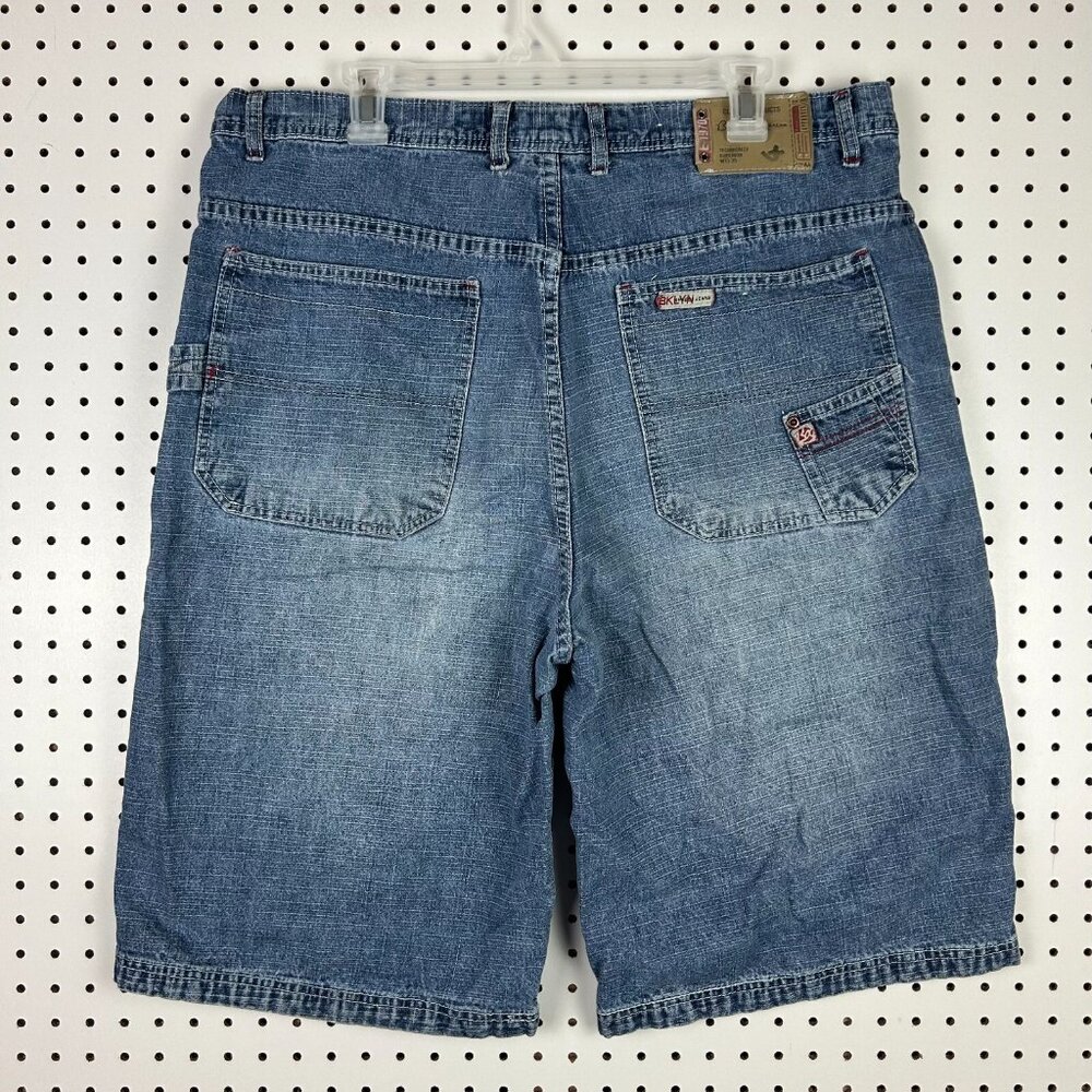 Brooklyn Xpress Y2K Baggy Jean Shorts 38 Carpenter‎ Work Wear Skate Grunge Wide